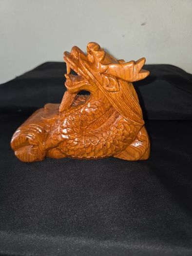 Hand Carved Wooden Chinese Dragon