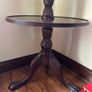 Three tier carved mahogany dumbwaiter Image 7