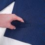 Genny Vintage Navy Blue Black Checked Mandarin Collar Short Jacket 8UK/36EU Image 5