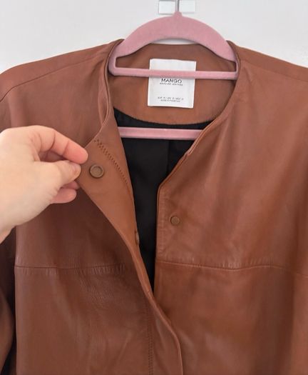 Mango leather jacket