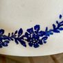 Vernacular Blue and White Spongeware  Floral Platter Unmarked 30 cm Image 7