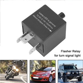 12V 3PIN Relay Motorcycle Turn Signal Lights LED Flashing Converter Tool Electronics Regulator Kit Jeep 4x4 Car Accessories Motorbike Universal