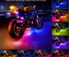 4pcs Motorcycle LED Underbody Lights