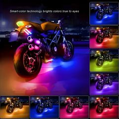 4pcs Motorcycle LED Underbody Lights