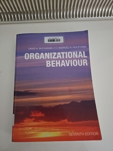 Organizational behaviour book