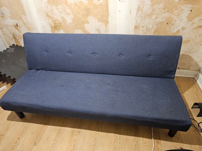 Blue Double Sofa Bed