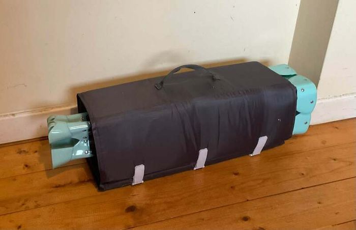 Babylo Travel Cot with Carry Bag | Black & Grey