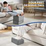 Foot Rest for Under Desk at Work, Adjustable Footrest for Office Chair & Gaming Chair,Ergonomic Footrest Pillow Desk Foot Stool with Washable Cover for Home, Airplane, Travel (Gray) Image 7
