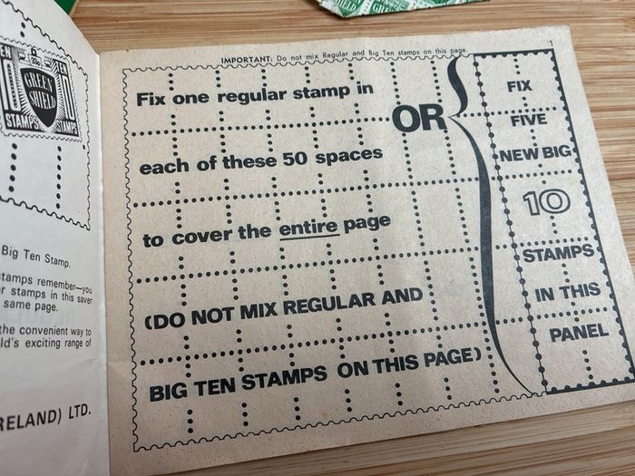 Green Shield Stamp books
