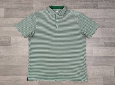 Puma Golf Striped Polo Shirt Mens Large