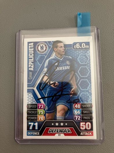 Chelsea signed cards Azpiliqueta