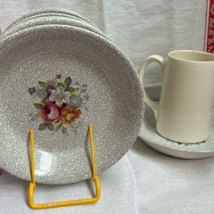 Vintage Old Foley dessert bowls and jug