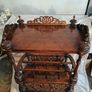 Victorian Walnut Canterbury Table Image 5