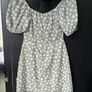 Floral Mini Green Dress Image 3