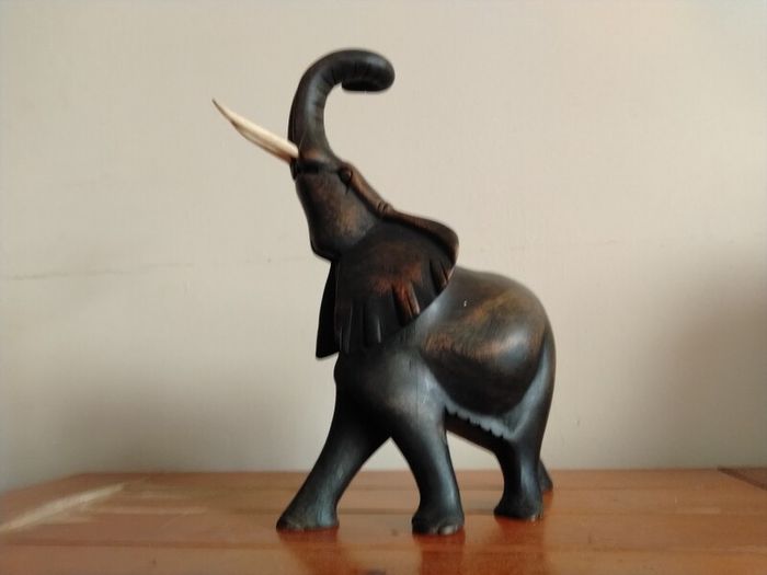 Large Wooden Elephant