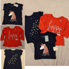 3 Cotton Tops, New With Tags