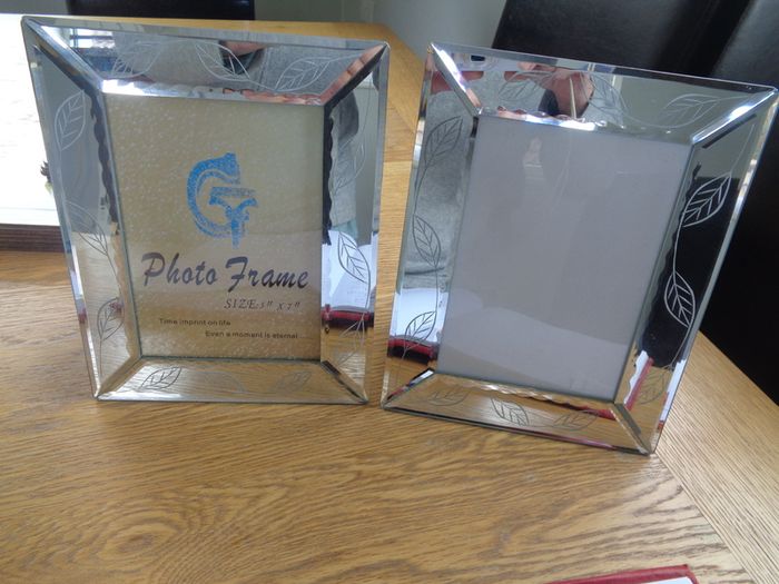 Glass Photo Frames x 2 for Sale