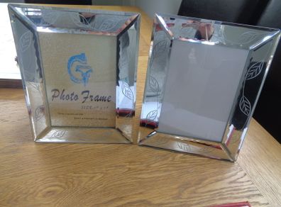 Glass Photo Frames x 2 for Sale