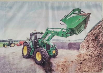 John Deere Tractor with front Loader Flag.3ft x 2ft