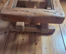 Solid Rustic Pine Coffee Table