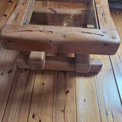 Solid Rustic Pine Coffee Table