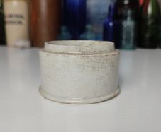 208 - Antique Vintage Chemist Stoneware Medicinal Cream Jar Pot