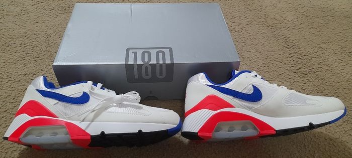 Nike Air Max 180 Ultramarine (2024) UK-7.5/EUR-42 FJ9259-100 White/Ultramarine/Solar Red/Black-2024