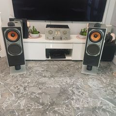 Rare opportunity to own a set of Bowers and Wilkins DM7 collector's edition as pristine condition Giant speakers over 30kg