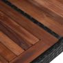 Garden Table 240x90x74 cm Poly Rattan and Solid Acacia Wood Image 3