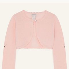 monsoon girls pink cardigan