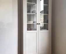 IKEA HEMNES panel & glass door cabinet (White)