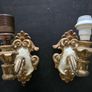 Vintage Ornate Mirror & Pair of Italian Gilt Wall Sconces  Complete Set Image 10
