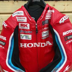 Jack Kennedy original motorcycle leathers