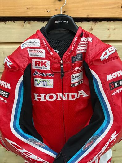 Jack Kennedy original motorcycle leathers