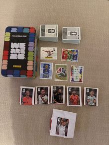 Panini World Cup Tin, Stickers 350 and 6 Coke Stickers