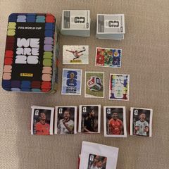 Panini World Cup Tin, Stickers 350 and 6 Coke Stickers