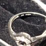 9ct white gold sapphire & diamond ring Image 4