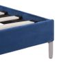 Bed Frame Blue Fabric 150x200 cm Image 6