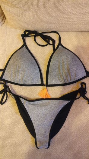 Ruched Bum grey Bikini, as good as new