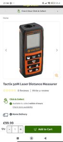 Tactix 50M Laser Distance Measurer