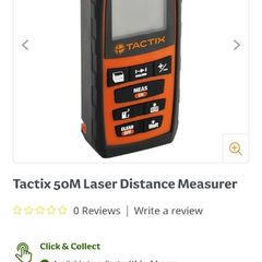 Tactix 50M Laser Distance Measurer
