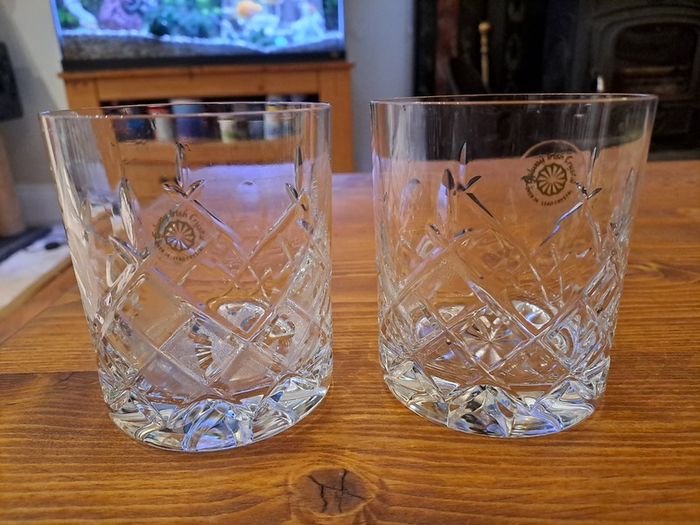 Pair of Galway Crystal Whiskey Tumblers