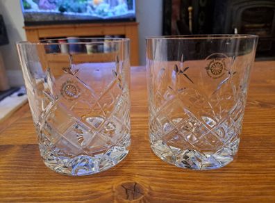 Pair of Galway Crystal Whiskey Tumblers