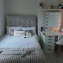 Dfi Silver crushed velvet divan bed Image 2