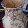 Vintage floral fringed lampshade Image 7