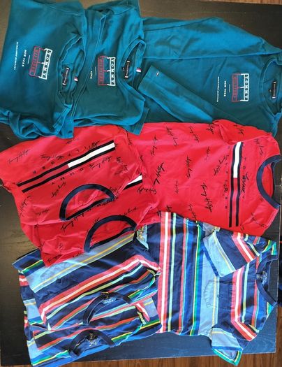 USED Ralph Lauren & Tommy hilfiger boys tops bundle 8-10yrs