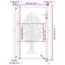 Garden Gate Anthracite 105x130 cm Image 8