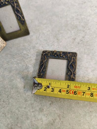 Set of 3 Ornate Black & Gold Small Photo Frame With  French bow , Largentiere, with the tagline ITALY STYLE.
