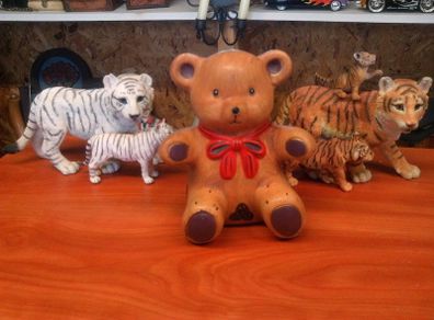 Teddy bear savings box
