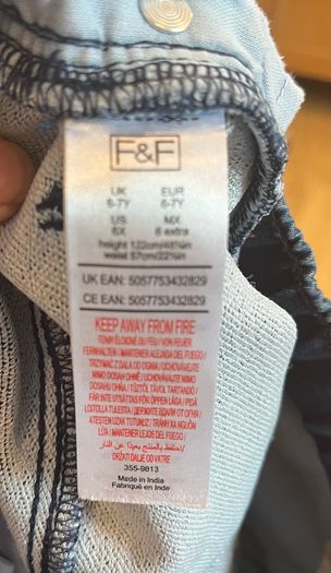 Brand new F&F Boys Jeans age 6-7